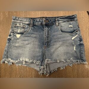 KUT FROM THE KLOTH JANE HIGH RISE DENIM SHORTS - Size 10 SKU:438